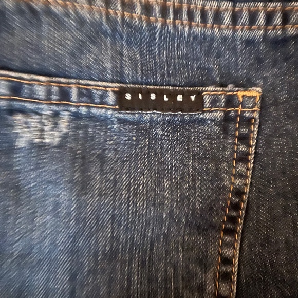 Sisley made in Italy 100% cotton real denim jeans - Picture 1 of 5